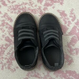 Target black Velcro closure dress shoes.